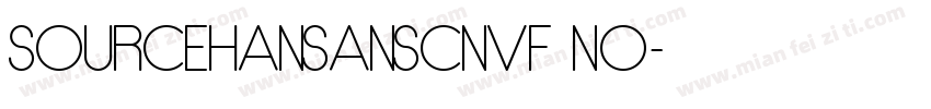 sourcehansanscnvf no字体转换